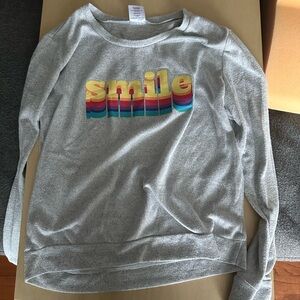 Gray smile sweatshirt